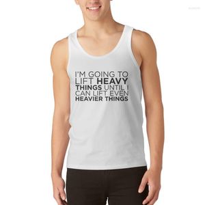 Herren Tank Tops Heavier Things Top Gym Training Zubehör Ärmelloses Shirt Man Wear Bodybuilding Männer