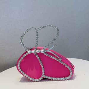 Evening Bags XIYUAN Butterfly Clutch Bag Women Boutique Crystal Handbags Wedding Stones Purses Chain Crossbody 230711