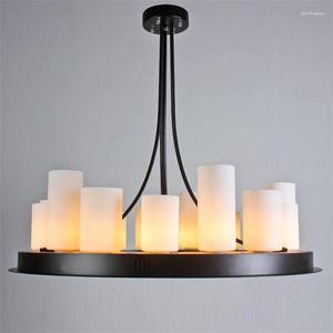 Kronleuchter LED Vintage Glas Kerze Hängende Anhänger Beleuchtung Leuchte Wohnzimmer Esszimmer Küche Restaurant Dekor Lampe