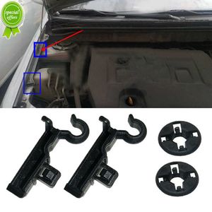 2 set di clip per asta di sostegno per cofano per auto passacavo in plastica per cofano auto supporto per fermaglio clip di fissaggio nero accessori per auto di ricambio per Toyota