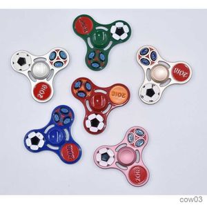 Decompression Toy Collection Classic Football Hand Spinners Metal Spinner For and Anti Stress Toy for Child Adult R230712