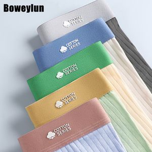 Unterhosen Boweylun Herren-Boxershorts aus Baumwolle mit Streifen, bequem, weich, atmungsaktiv, antibakteriell, aus Seide, 230711