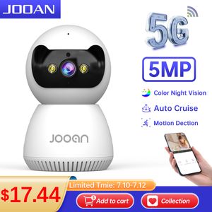 Câmeras IP Jooan 5MP 3MP Câmera 5G WiFi Home Security AI Rastreamento Vigilância Colorida Visão Noturna Monitor de Bebê Inteligente 230712