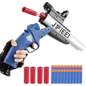 Gun Toys Double barrel sgun shell spray toy nerve gun soft bullet Toy gun sawn sgun foam dart blaster 230711