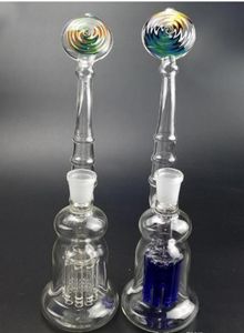 Cachimbo de água de vitral de 10,8 polegadas com plataforma de óleo de borbulhador reciclado de 8 braços e tigela de 14 mm