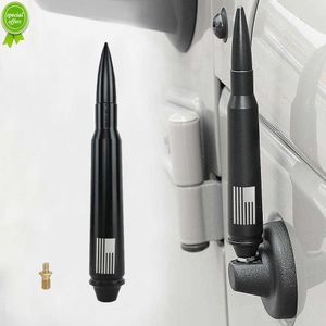 Car Short Antenna Bullet Styling US Flag Pattern Auto Antenna Mast Radio Accessories for Jeep Wrangler JK TJ 1997-2021 Ford F150