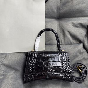 9a роскошные песочные песочные сумки для плеча дизайнерская сумка черная крокодиловая тиснена