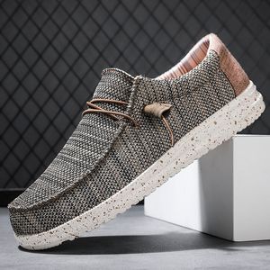 Sandálias Marca Luxo Verão Homens Sapatos Lona Casual Dude Alpargatas Hombre Leve Plus Tamanho Grande 49 50 Drop 230712