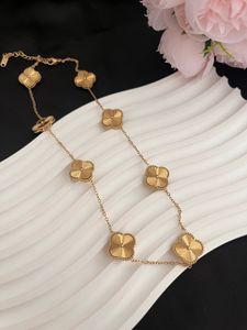 Classic 4 Four Leaf Clover Pendant Necklaces Luxury Designer Jewelry Fashion Women Necklace Valentine's Day Birthday Gift Y23192