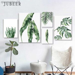 Pflanzen-Poster mit Rahmen, skandinavischer Stil, Orchidee, Aloe, Monstera, dekoratives Bild, moderne Wandkunst, Innenmalerei, Heimdekoration, L230704