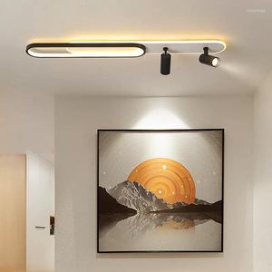 Taklampor Led Light Modern Rotations Spot Lampa Guld Svart 26/33/45/55W Spotlights För Vardagsrum Hem Armatur