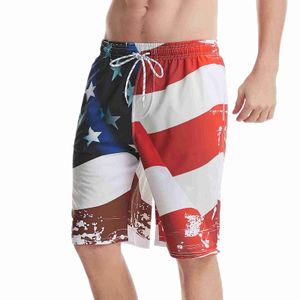 Shorts för män Thanksgiving board shorts tryckta strandshorts för män Flag of the United States day byxor oberoende julbaddräkt herrsimshorts Z230712