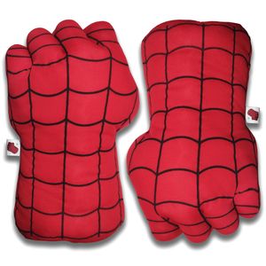 Atacado série de super-heróis Green Fists Red Spider luvas brinquedos de pelúcia luvas de boxe infantil Gigante