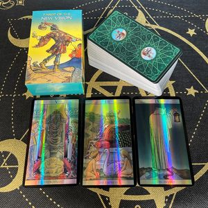 Outdoor Games Activities Shine Holographic Tarot Cards in Spanish German Version with Messages in Spanish with Book Divination French Italian 230711
