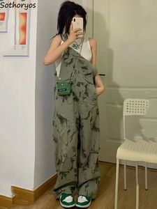 Damen-Overall, Strampler, Tie-Dye-Overall, Damen, S-4XL, personalisiert, lockerer Denim, Retro-passende Straßenkleidung, Ulzzang, Studentin, Sommermode, lässig, einfach, 230711