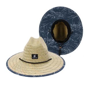 Chapéus de Aba Larga Chapéus de Balde Feminino Chapéu de Salva-Vidas Palha Verão Praia Chapéu de Sol Outdoor Bohemia Moda Fedora Chapéu Panamá 230711