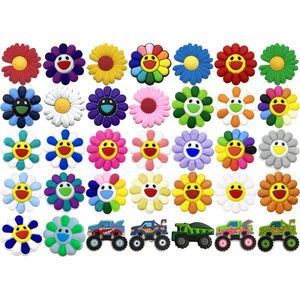 Charms The Sunflower Shoe For Clog Jibbitz Bubble Slides Sandals Trucks Pvc Decorations Accessories Christmas Birthday Gift Party Fa Otvlo