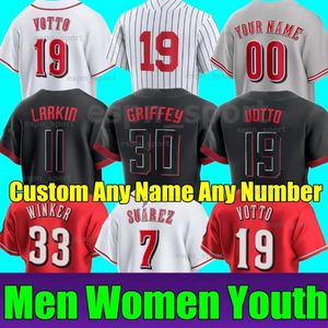 2023 Custom 44 De La Cruz Black City Connect Jonathan India Jersey Hunter Greene Joey Votto Stuart Fairchild Nick Lodolo Jose Barrero Tyler Stephenson 남자 여자 청소년