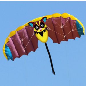 Acessórios de pipa de alta qualidade 1,4m Pig Dual Line Parafoil Parachute Kites Sports Beach Com cabo de pipa e corda Fácil de voar 230712