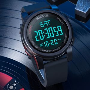 SKMEI ブランドファッションメンズ腕時計 LED デジタル耐衝撃防水アラームクロノカウントダウンスポーツ腕時計レロジオ Masculino
