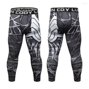 Męskie spodnie Cody Lundin Design Sportowe legginsy z cyfrowym nadrukiem Oddychające MMA