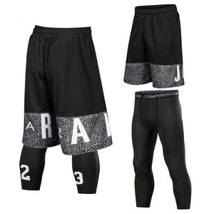 Pantaloncini da esterno Pantaloncini da basket da uomo Pantaloncini da corsa sportivi Tuta da allenamento Compression Board Jersey Esercizio maschile Fitness Collant da palestra Set di abbigliamento sportivo 230711