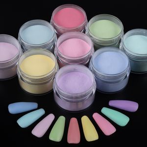 Akrylpulver Vätskor 9 Box Set Macaron Colorful Puder for Nails Naken Design Skulptur Gradient Pigment Damm Nail Extend Tillbehör 230712