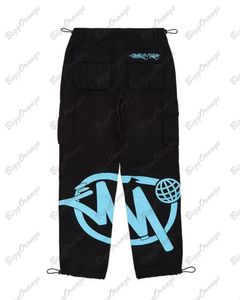 Свитера в американском стиле, винтажные прямые джинсы-карго с несколькими карманами, женские свободные широкие брюки в стиле хип-хоп Y2k с высокой талией