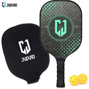 Conjunto de raquetes de tênis Pickleball Paddle Juciao Graphite Composite Paddle 3K Twilled Carbon Fiber Surface Usapa Approved Outdoor Sports 230712