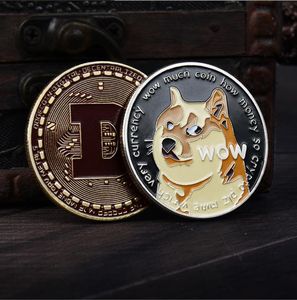 Arts and Crafts Spot wholesale Dogecoin three-dimensional relief paint Commemorative coin