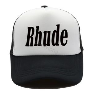 2023 자수 Rhude 야구 모자 남성 여성 Rhude 모자 야외 트럭 운전사 모자