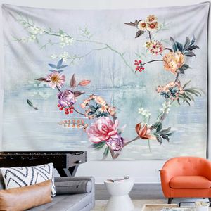 Tapissries Dome Cameras Flowers Tapestry Little Bird Simple Nordic Style Hippie Wall Hanging Bohemian Home Dormitory Decor