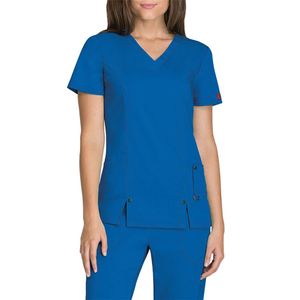 Övrigt Kläder Stretch Scrubs Set Marinblå Skrubbdräkter Färger Snygg Medical Scrubs Omvårdnadsuniform1944