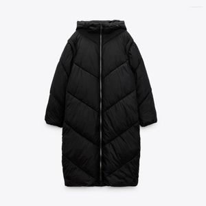 女性のトレンチコート COS LRIS 2023 冬の婦人服ブラックファッション暖かい取り外し可能な袖ロングパッド入りコート 8073244