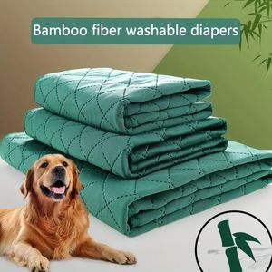 Köpek çiş pedleri köpek bebek bezi pedleri köpek yıkanabilir bebek bezi bambu fiber anti-obor bebek bezi nem geçirmez pedler köpek pedleri