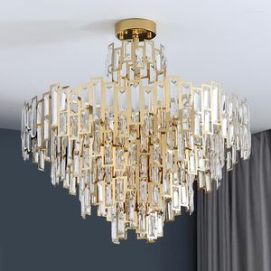 Chandeliers Modern Luxury Crystal Chandelier Lighting Fixture Contemporary Lamp Pendant Hanging Light For Home Restaurant Decor