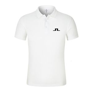 Magliette da uomo 2023 Camicia da golf da uomo estiva J Lindeberg Wear Maglietta da polo da uomo traspirante a maniche corte casual Top 230711