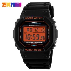 Skmei Digital Men's Watches Chrono Alarm Calender Sport Wrist Watch 5bar Waterproof Manlig elektronisk klocka Relogio Masculino 1134