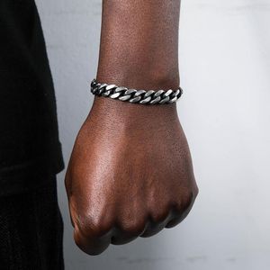 Pulseiras de link Hip Hop 9MM Aço Inoxidável Pulseira Cubana Colar Exclusivo Para Homens Mulheres Rapper Jóias