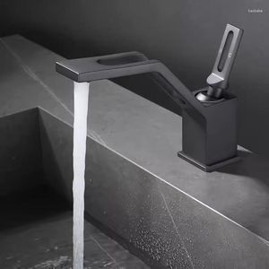 Bathroom Sink Faucets Gray Basin Faucet Solid Brass Lead Free Single Lever And Cold Mixer Tap Washbasin Vanity