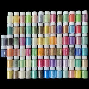 Akrylpulver vätskor 80 st 30 ml glimmerpärlpulver Kosmetisk epoxihartsfärgsats Nails Art Badbomb Tvål Ljus Slime Pearlescent Pigment 230711