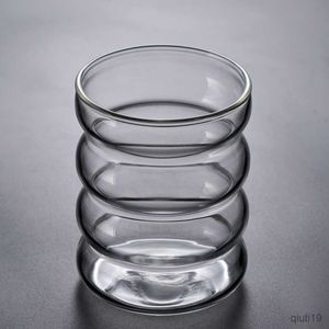 Кружки волна форма стеклянная чашка бутылка для бутылки с теплостойкой пивной бухгалтер