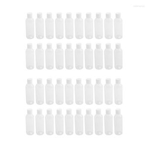 Förvaringsflaskor 2023 -40 stycken 100 ml plastschampo för resebehållare Kosmetikalotion