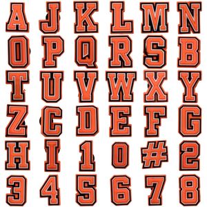 Shoe Parts Accessories Orange Letters Charms For Clog Jibbitz Bubble Slides Sandals Numbers Pvc Decorations Christmas Birthday Gift Otpjk