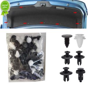 100 st blandade bilnitklämmor Fästelement Autokropp Push Hållare Stift Nit Stötfångare Dörr Sidokjolar Trim Panel Clips Biltillbehör