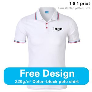 Camisa Polo Masculina Verão Manga Curta Logótipo Compra em Grupo Customização Empresa Polo Bordado Top Print Graphic Text Pictures