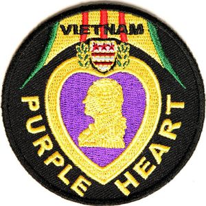 Custom Vietnam Purple Heart Patch Can be Sewing or Iron on backing badge203M