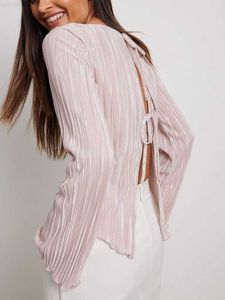 Женские блузкие рубашки Сексуальные розовые кружевные рубашки Женские летние вспышка рукав без обратного тура