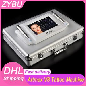 Artmex V8 Permanent Makeup Tattoo Machine Eyebrow Eyeliner Lips MTS Tattoo Gun Facial Therapy Anti Ageing Dermapen PUM Microneedling System