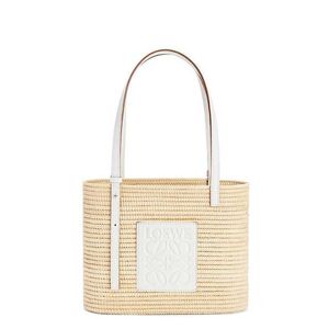 Luxury Designer Women's Shoulder Bags Canvas Square Basket Small Natural White Lafite Woven Handheld Purse Wallet Handbag Style